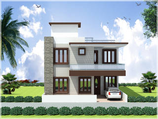 Modern Duplex House Plan in 30x50 Sq Ft Plot Size, Archplanest: House Design India Archplanest: House Design India