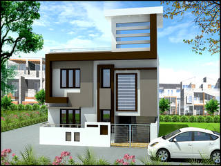 Modern Duplex House Plan in 30x40 Sq Ft Plot Size, Archplanest: House Design India Archplanest: House Design India