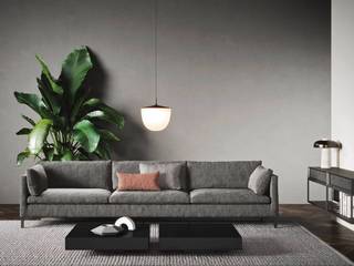 Flacher Design Couchtisch Schatten von Novamobili, Livarea Livarea Modern Living Room Black