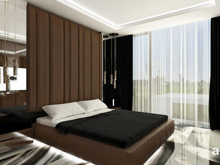 TIMELESS QUALITY | Sypialnia z łazienką i garderobą | Wersja 2, ARTDESIGN architektura wnętrz ARTDESIGN architektura wnętrz Modern style bedroom