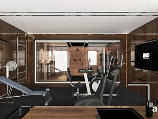 TIMELESS QUALITY | Domowa strefa fitness i spa, ARTDESIGN architektura wnętrz ARTDESIGN architektura wnętrz صالة الرياضة