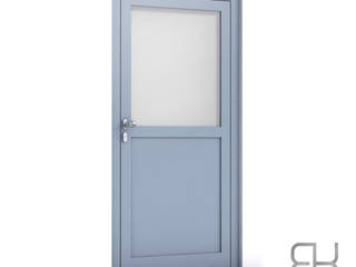 RK EXCLUSIVE DOOR / NET LINE, RK Exclusive Doors RK Exclusive Doors Front doors Aluminium/Zinc Metallic/Silver