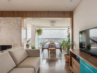 Magno Def, Palladino Arquitetura Palladino Arquitetura Rustic style living room