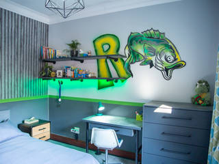 Teenage boys Room makeover , Timid Tyger Kitchen Designs Timid Tyger Kitchen Designs Industrial style bedroom Chipboard