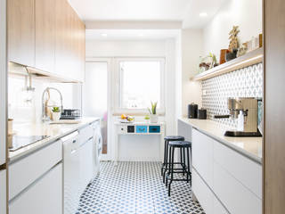 Remodelação de Cozinha, Traço Magenta - Design de Interiores Traço Magenta - Design de Interiores Modern kitchen لکڑی White