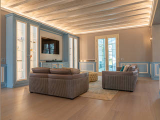 Villa rustica - Brummel, Brummel Brummel Living room Wood Wood effect