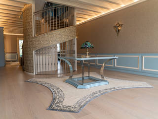 Villa rustica, BRUMMEL BRUMMEL ريفي، أسلوب، الرواق، رواق، &، درج خشب متين Multicolored