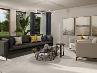3D Visualisierungen der Planungen , Livarea Livarea Modern Living Room