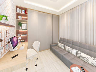 Home office lindo, Simples Decor Simples Decor Oficinas de estilo moderno