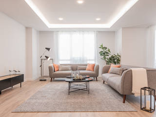 Proyecto BERGAMIN, jaione elizalde estilismo inmobiliario - home staging jaione elizalde estilismo inmobiliario - home staging Livings modernos: Ideas, imágenes y decoración