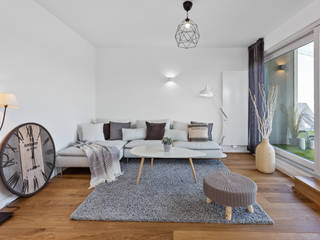 Traumhafte 4-Zimmer Penthousewohnung nach Renovierung, ADDA Home Staging ADDA Home Staging Country style living room