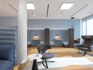 DZ BANK. Die Initiativbank - Mitarbeiterlounge, Hannibal Innenarchitektur Hannibal Innenarchitektur Commercial spaces