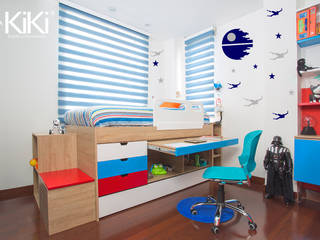 Cama Industrial, KiKi Diseño y Decoración KiKi Diseño y Decoración 모던스타일 침실 마분지