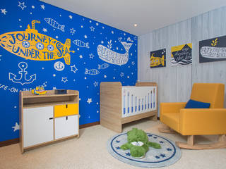 Cuarto Bebe Yellow Submarine, KiKi Diseño y Decoración KiKi Diseño y Decoración Nursery/kid’s room Chipboard