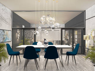 Evvelistanbul Home Decoration, 1TILL1 1TILL1 Salas de jantar modernas