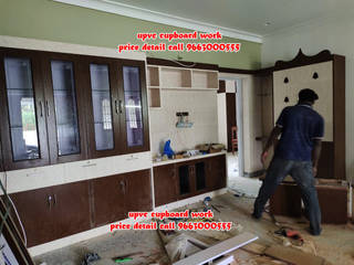 UPVC Cupbord work 9663000555, balabharathi pvc interior design balabharathi pvc interior design Modern living room Plastic Wood effect
