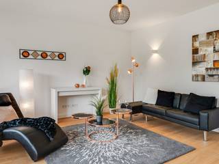 4-Zimmerwohnung mit Home Staging verkauft in zwei Wochen, ADDA Home Staging ADDA Home Staging Phòng khách