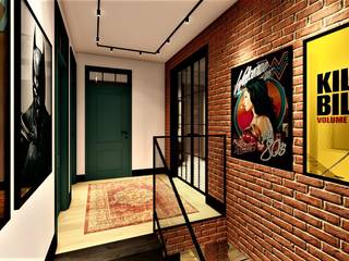 livinghome wnętrza Katarzyna Sybilska モダンスタイルの 玄関&廊下&階段