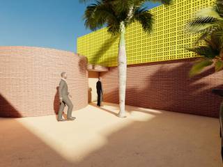 CASA EN SENEGAL, DUQUE & SCHWARTZ Arquitectura y cooperación DUQUE & SCHWARTZ Arquitectura y cooperación Case in stile tropicale Ceramica