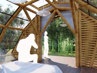 Glamping GUE I, IMZA Arquitectura IMZA Arquitectura 度假別墅 竹 Green