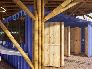Complejo turístico Cabo de Palos, IMZA Arquitectura IMZA Arquitectura Espacios comerciales Bambú Verde