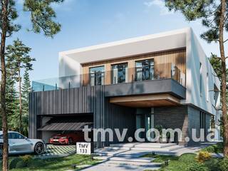 Стильный двухэтажный дом с плоской крышей и вторым светом TMV 133, TMV Homes TMV Homes