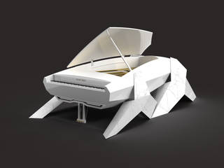 THE ITALIAN WHITE MARBLE HYPER PIANO, Tesoro Nero Piano Company Tesoro Nero Piano Company Other spaces Marble