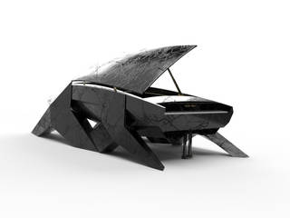 ITALIAN BLACK MARBLE HYPER PIANO, Tesoro Nero Piano Company Tesoro Nero Piano Company Other spaces Marble