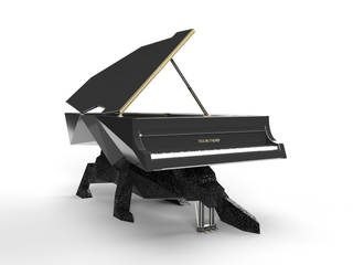 SWAROVSKI CRYSTAL BLACK PANTHER DESIGNER PIANO, Tesoro Nero Piano Company Tesoro Nero Piano Company Otros espacios Piedra