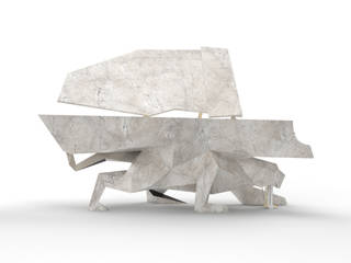 ITALIAN WHITE MARBLE PANTHER DESIGNER PIANO, Tesoro Nero Piano Company Tesoro Nero Piano Company Other spaces Marble