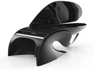 THE CURVE DESIGNER PIANO, Tesoro Nero Piano Company Tesoro Nero Piano Company Więcej pomieszczeń