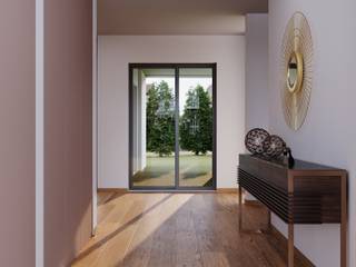 Braga House, Alpha Details Alpha Details Modern Corridor, Hallway and Staircase