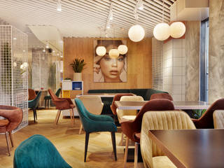 Ранние пташки. Дизайн кафе., ALLARTSDESIGN ALLARTSDESIGN Commercial spaces Wood Wood effect