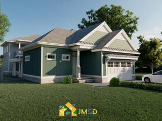 Photorealistic Rendering Services for Home, JMSD Consultant - 3D Architectural Visualization Studio JMSD Consultant - 3D Architectural Visualization Studio Modern houses Bricks Green