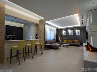 VILLA PRIVATA MODERN STYLE , LUCA TOMEI DESIGN & INTERIORS LUCA TOMEI DESIGN & INTERIORS Modern living room Ceramic