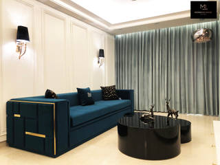 Luxury Residential Project in Faridabad and Gurgaon, Interior Designing by MJI Interior Designing by MJI Living room