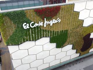 Jardín vertical Corte Inglés en Valladolid, SingularGreen SingularGreen Antejardines