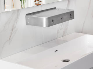 Correct and complete hand hygiene - Basic Box Aqua T3 - The Perfect Solution BathroomSinks Chipboard Metallic/Silver
