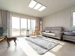 로망을 실현한 전원주택, 한글주택(주) 한글주택(주) Modern Living Room