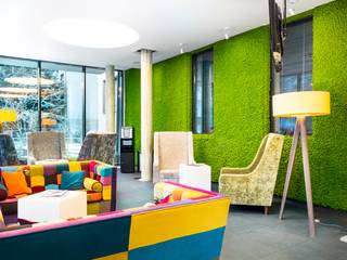Wandbegrünung im Innenbereich mit Islandmoos "Projekt Green Wall" | naturewalls®, naturewalls® naturewalls® Commercial spaces