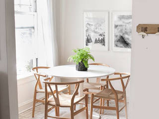 projet de renovation et décoration, émoi design émoi design Scandinavian style dining room