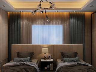 تصميم وتنفيذ ديكورات غرفه نوم أطغال مودرن مع كاسل للديكور 01011106272, كاسل للإستشارات الهندسية وأعمال الديكور والتشطيبات العامة كاسل للإستشارات الهندسية وأعمال الديكور والتشطيبات العامة Girls Bedroom Wood Black