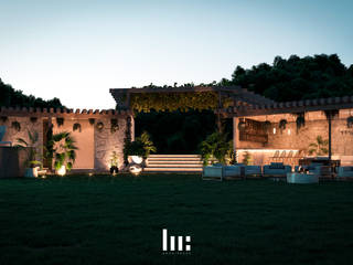 Terraza AT-1416, HC Arquitecto HC Arquitecto Minimalist balcony, veranda & terrace Concrete