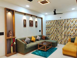 Indraprastha greens, scale studio scale studio Гостиная в стиле модерн