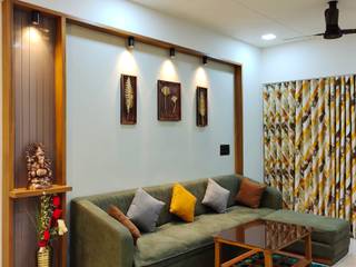 Indraprastha greens, scale studio scale studio Modern Living Room