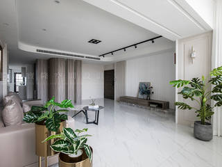 全室翻新 │ 文化天廈, SING萬寶隆空間設計 SING萬寶隆空間設計 Modern Living Room