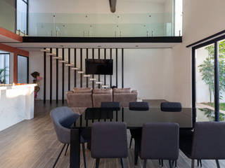 Loft Jhonys, Punto Libre Arquitectura Punto Libre Arquitectura Modern Yemek Odası