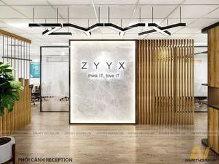 ZYYX office project - Khuong Trung ward - Thanh Xuan district - Hanoi, Anviethouse Anviethouse Ticari alanlar Ahşap-Plastik Kompozit