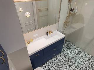 Łazienka z mozaiką na podłodze , Luxum Luxum Nowoczesna łazienka