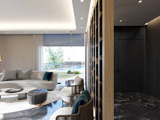 Villa Rose, Quark Studio Architects Quark Studio Architects Modern corridor, hallway & stairs